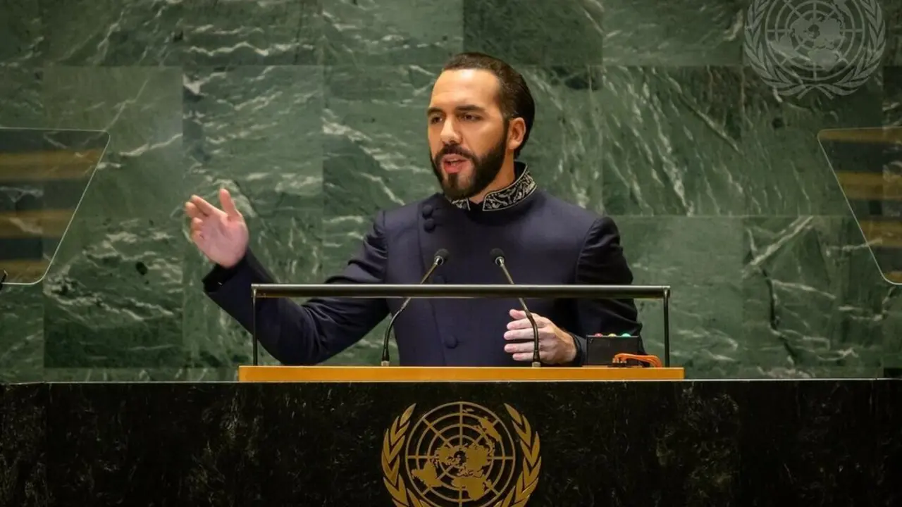 El presidente de El Salvador, Nayib Bukele. / ONU / EP