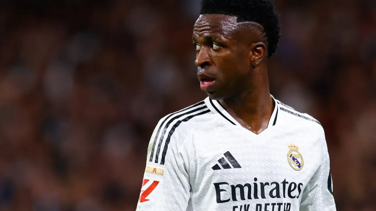 Vinicius durante el partido frente al Athletic. / EP