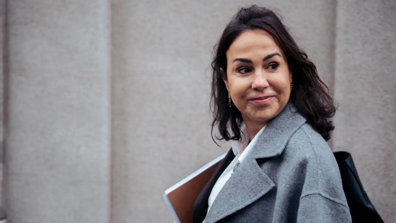 La expresidenta de ADIF, Isabel Pardo de Vera, a su llegada a declarar al Tribunal Supremo por el &lsquo;caso Koldo&rsquo;. / Gabriel Luengas
