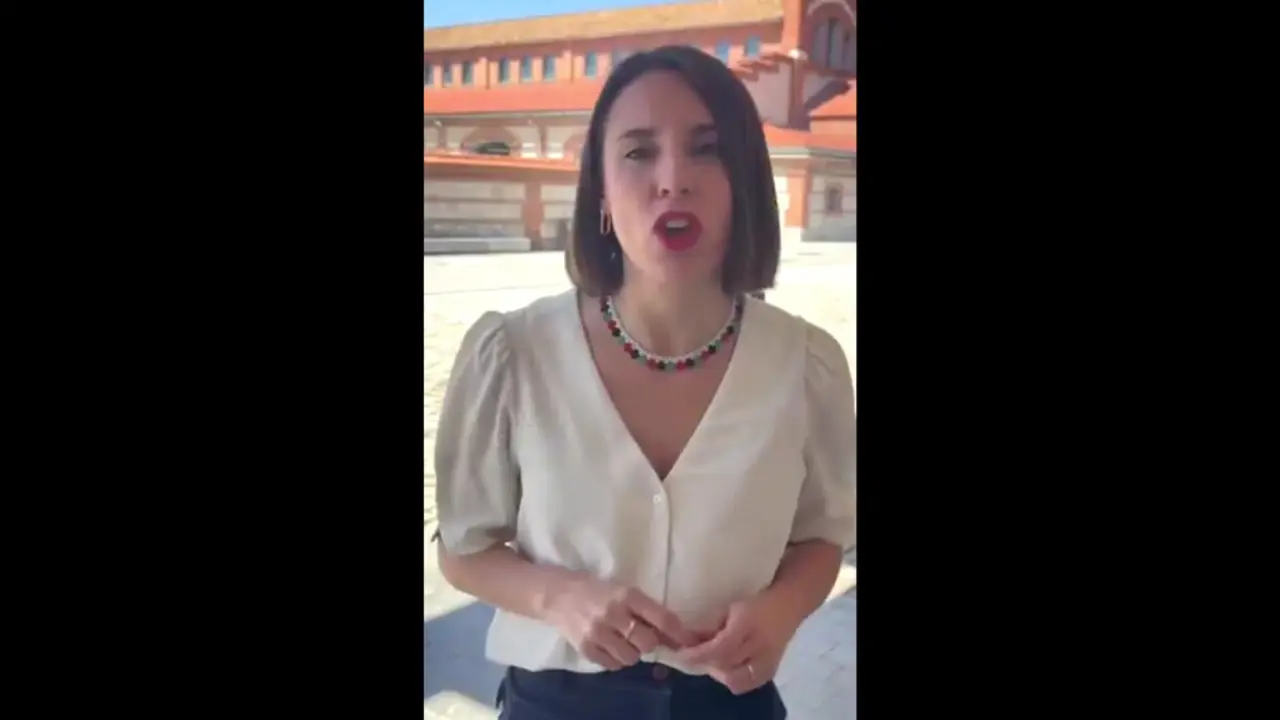 Irene Montero en el v&iacute;deo subido a redes sociales. / X