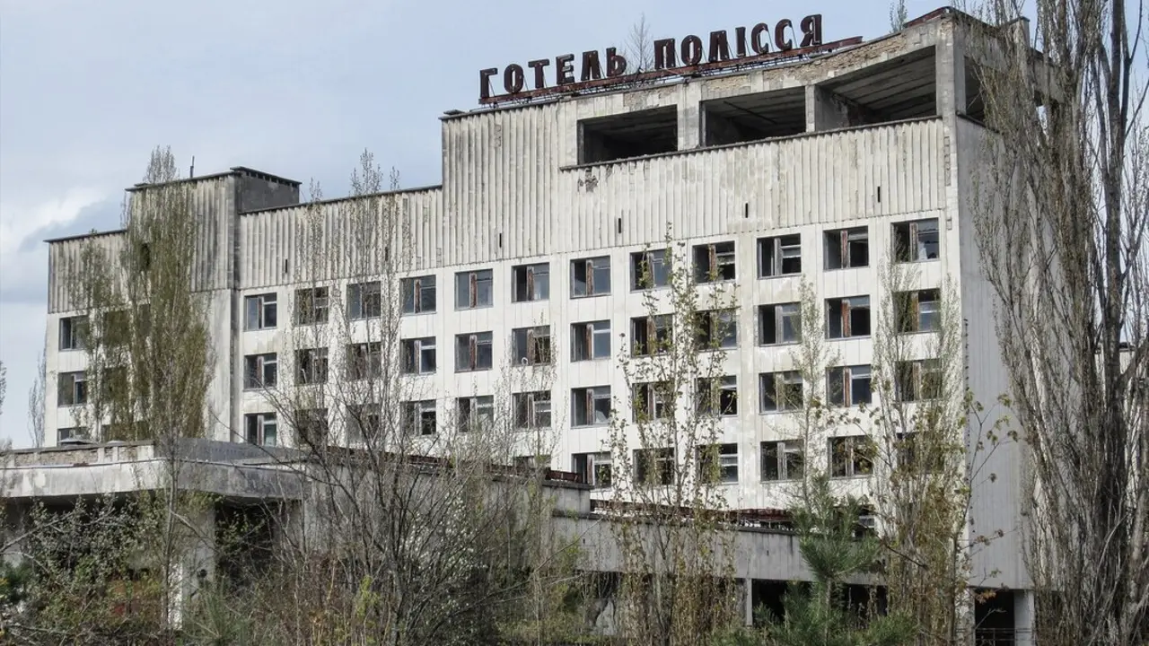 Uno de los edificios de  Chernobyl. / Picture alliance