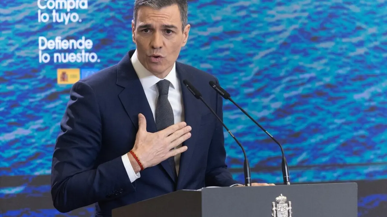 El presidente del Gobierno, Pedro S&aacute;nchez, durante una rueda de prensa. / Eduardo Parra