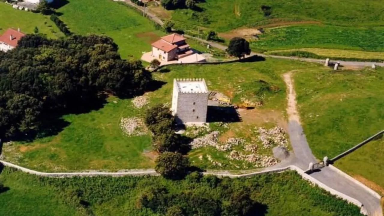 Vista a&eacute;rea de la Torre de Cabrahigo. / T.C.