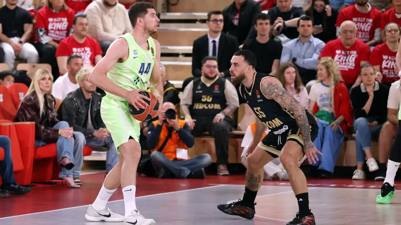 Partido de los 'Playoffs' de la Euroliga entre el AS Monaco y el Bar&ccedil;a. / EP