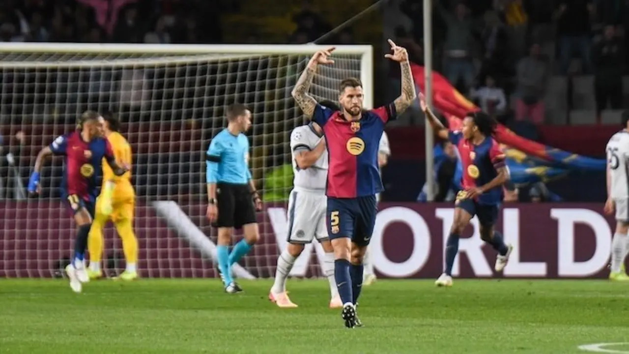 388 / 5.000
30 de abril de 2025, Espa&ntilde;a, Barcelona: &Iacute;&ntilde;igo Mart&iacute;nez del FC Barcelona celebra despu&eacute;s de que Ferran Torres marcara el segundo gol de su equipo durante el partido de f&uacute;tbol de la UEFA Champions League entre el FC Barcelona y el Inter de Mil&aacute;n en el Estadio Ol&iacute;mpico Lluis Companys. Foto: Andrea Amato/Ipa Sport / Ipa-Age/LiveMedia-IPA/ZUMA Press Wire/dpa

Firma: Andrea Amato / Ipa Sport / Ipa-Age / DPA - Solo para uso en Espa&ntilde;a