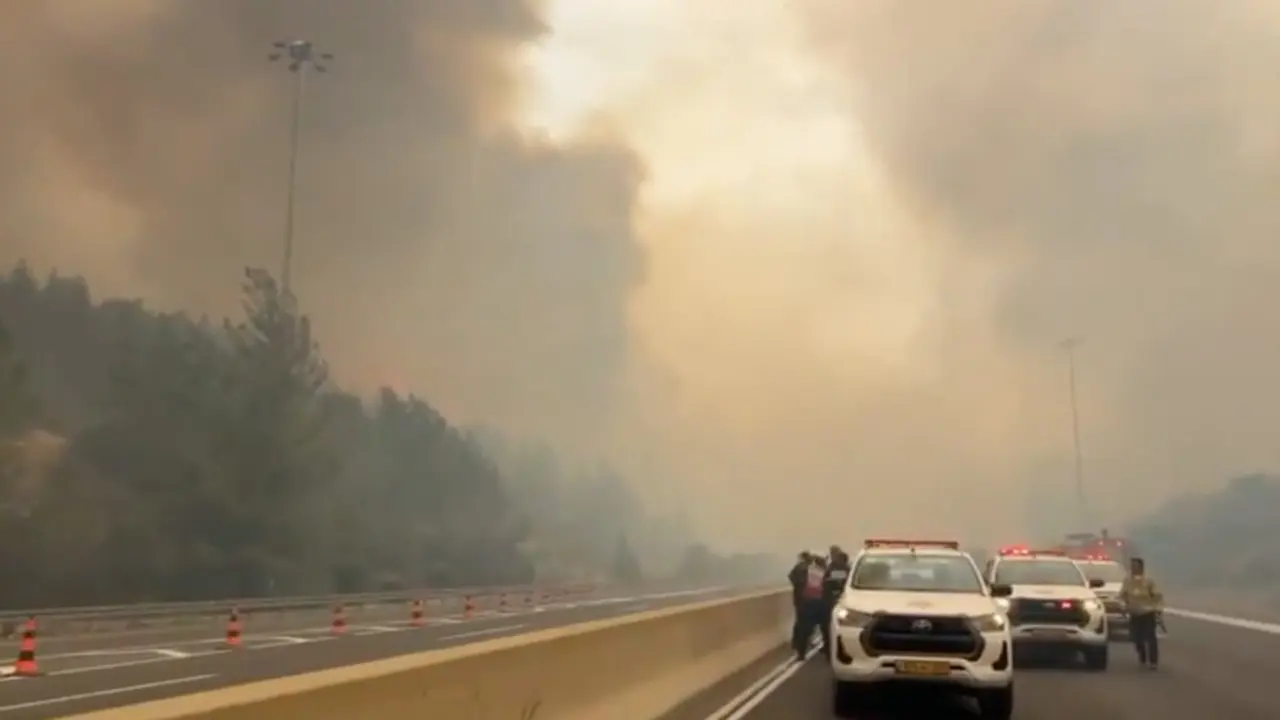 Incendio que ha afectado a Israel. / X