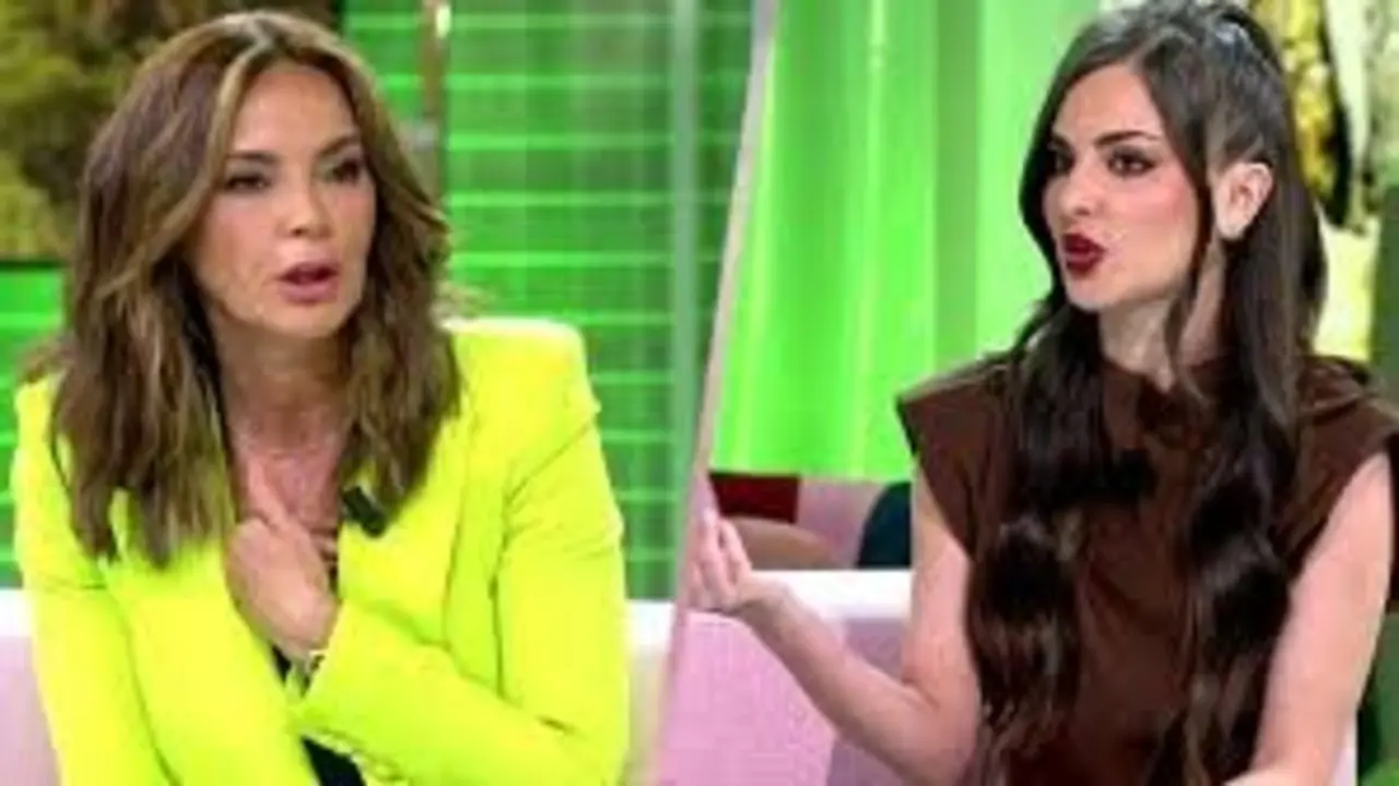 olga moreno y alexia rivas enfrentadas en su estreno televisivo. / Telecinco