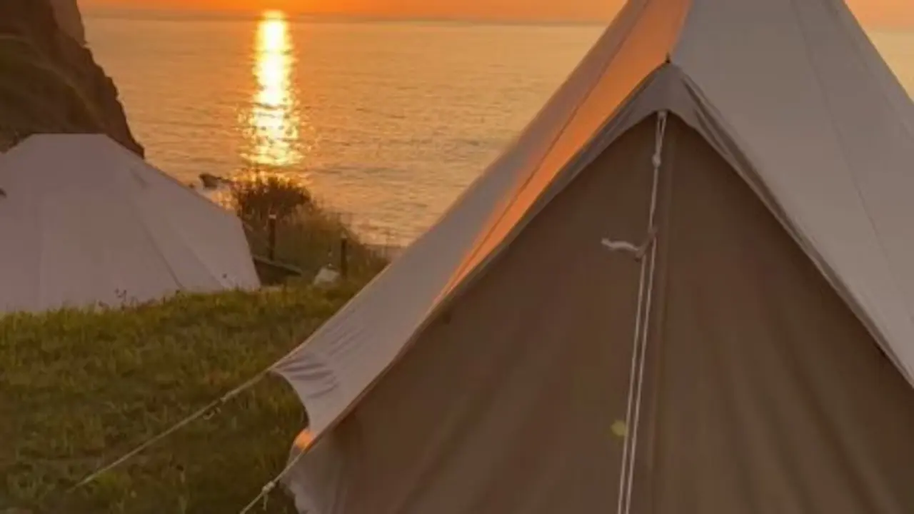 Puesta de sol en el camping. / TikTok