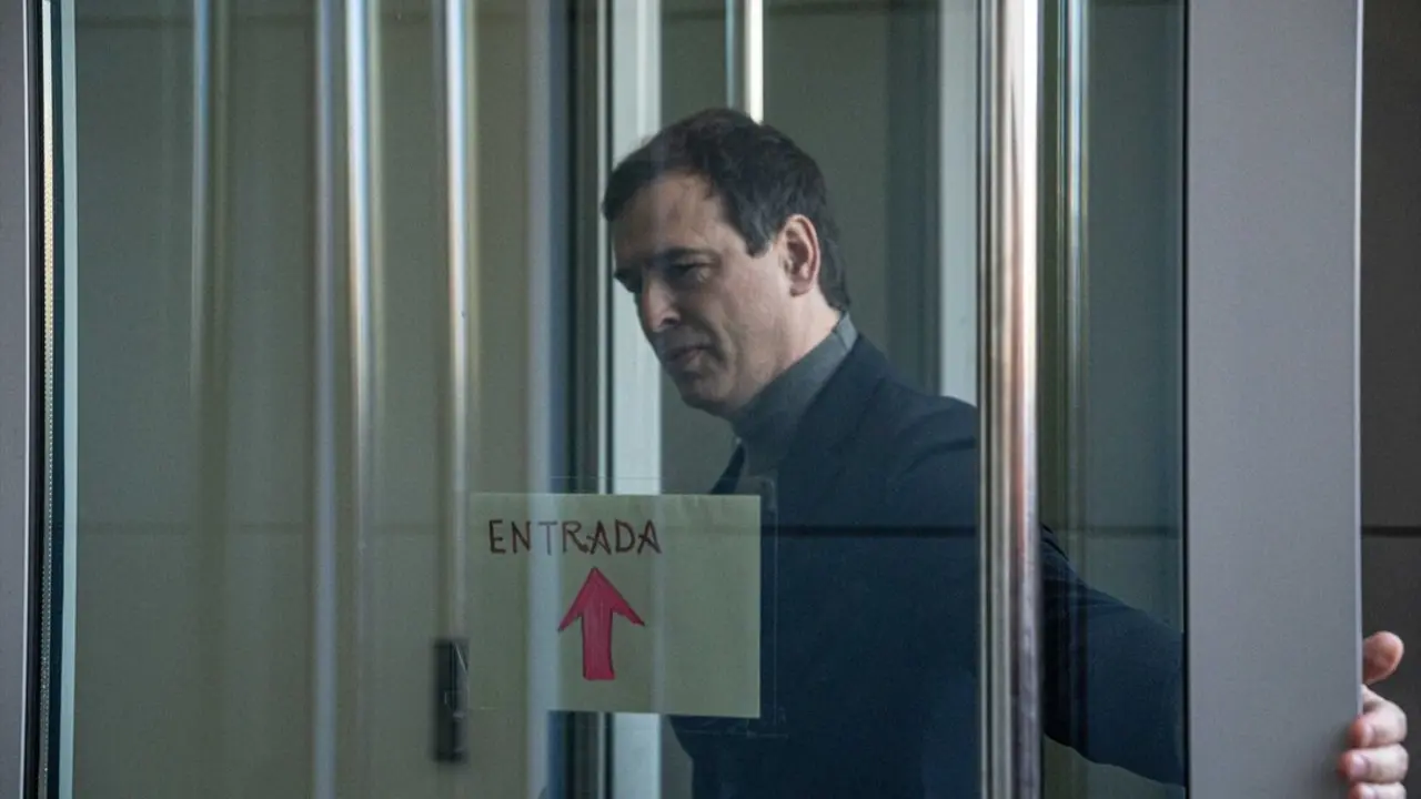 El hermano de Pedro S&aacute;nchez, David S&aacute;nchez, a su llegada a declarar en calidad de investigado en el Juzgado de Instrucci&oacute;n n&uacute;mero 3 de Badajoz. / Andr&eacute;s Rodr&iacute;guez