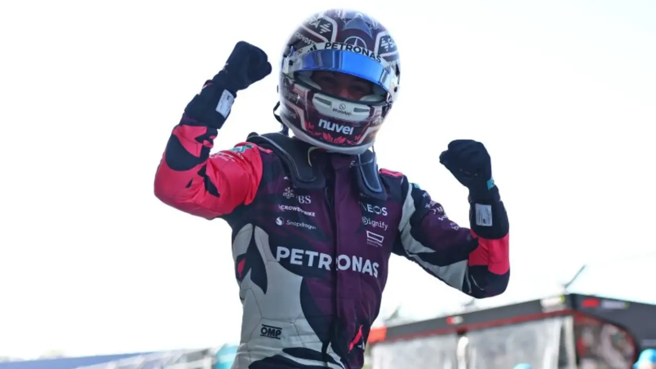 Kimi Antonelli tras ganar la 'minipole' en Miami. / F1