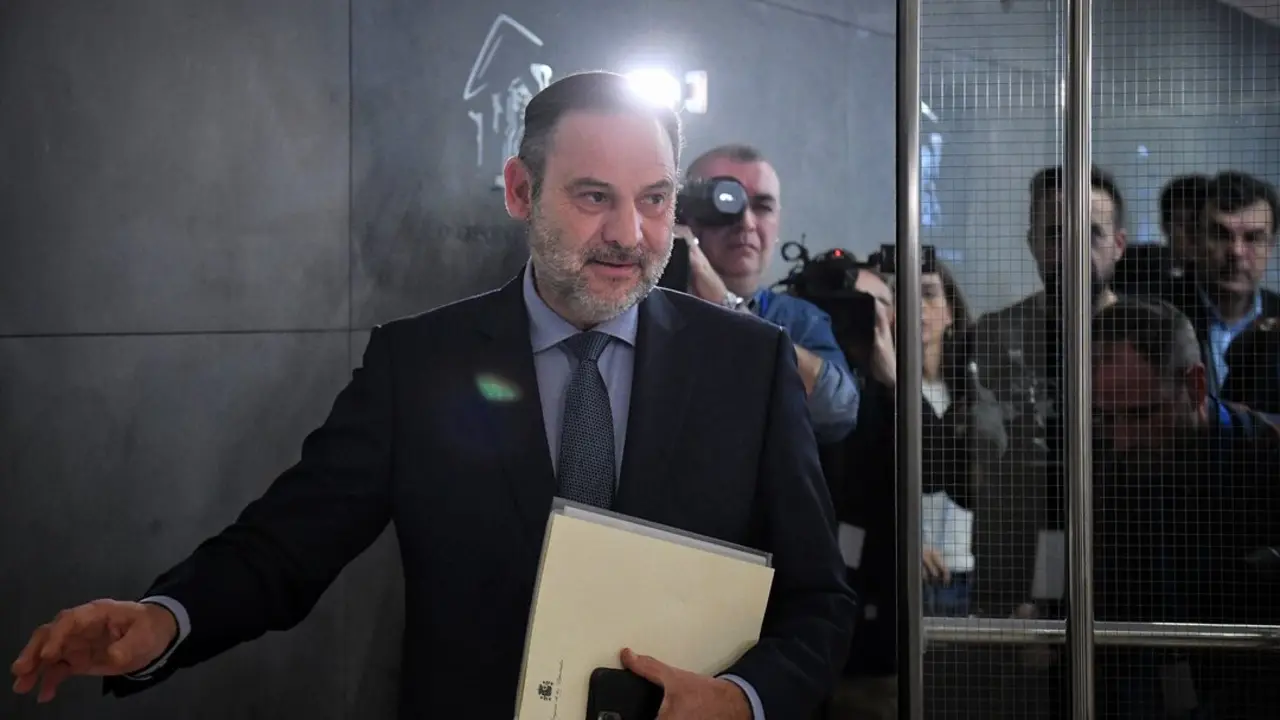 El exministro, Jos&eacute; Luis &Aacute;balos, a su llegada a una rueda de prensa. / Fernando S&aacute;nchez