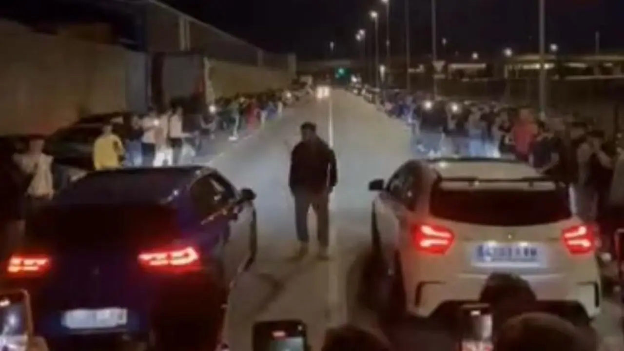 Uno de los momentos de la carrera el pol&iacute;gono de Raos. / A.E.