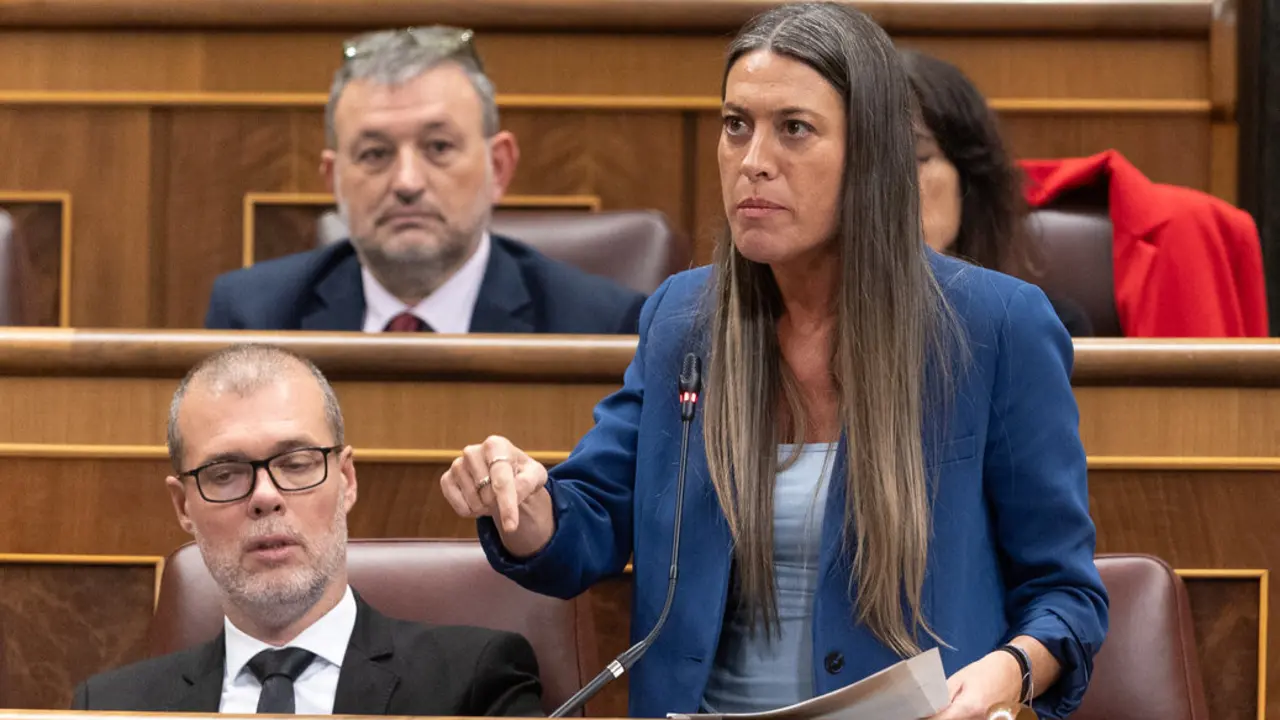 La portavoz de Junts en el Congreso, Miriam Nogueras. / EP