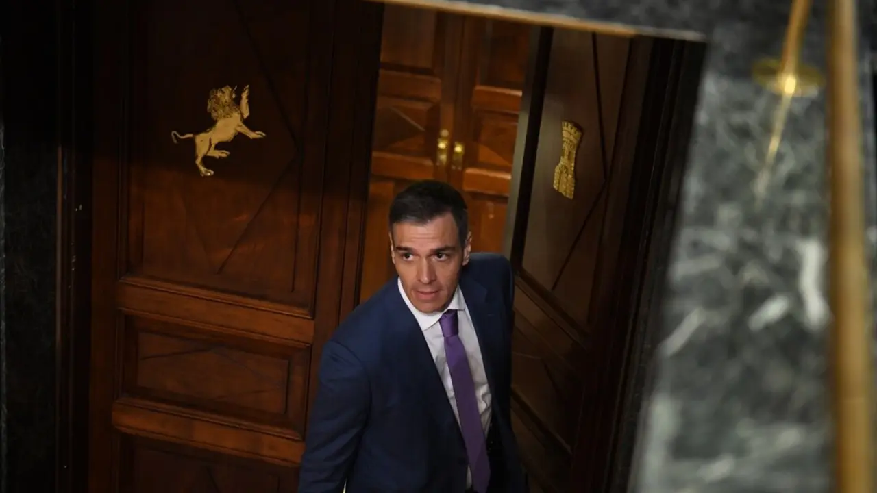 El presidente del Gobierno, Pedro S&aacute;nchez, durante una sesi&oacute;n plenaria, en el Congreso de los Diputados. / Fernando S&aacute;nchez