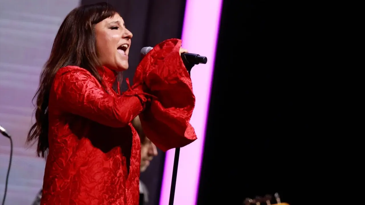 La cantante Eva Amaral durante una actuaci&oacute;n. EP / Archivo