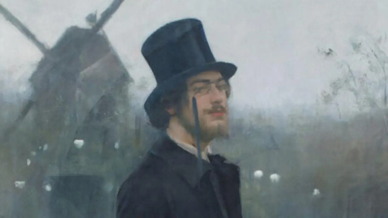 Retrato del compositor franc&eacute;s Erik Satie. / x