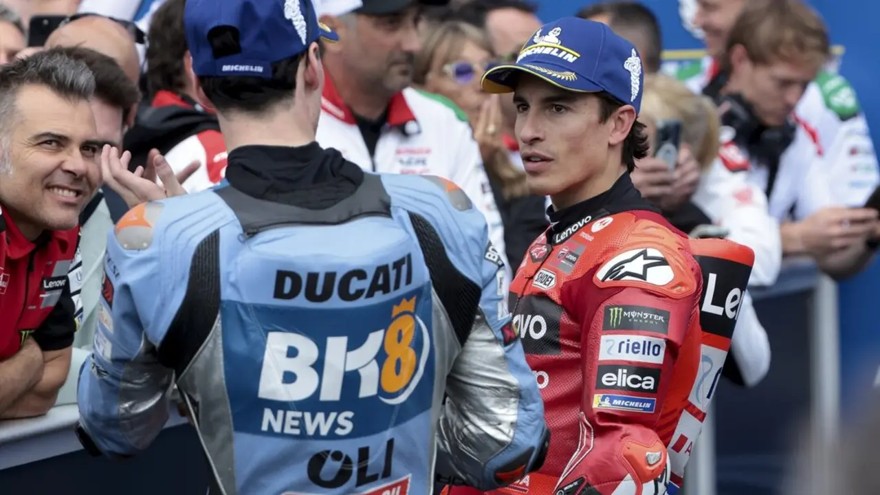El piloto espa&ntilde;ol, Marc M&aacute;rquez, durante un GP. / EP