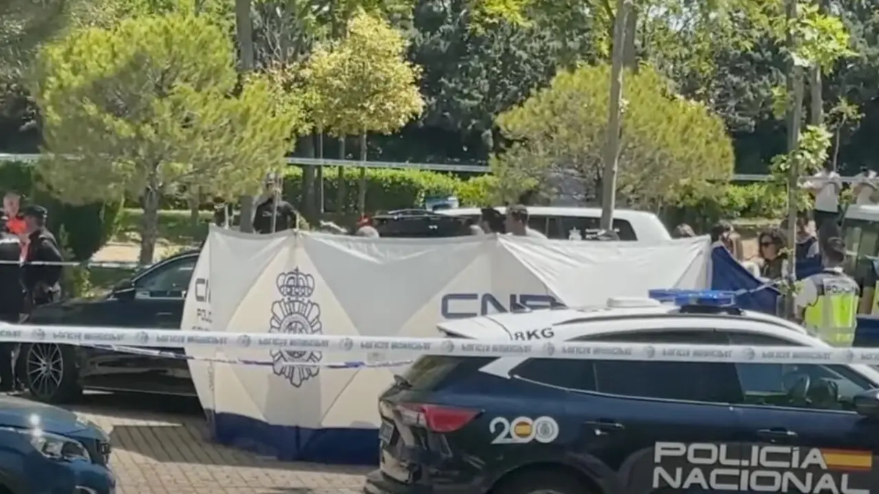 Dispositivo policial en el lugar del incidente. / X