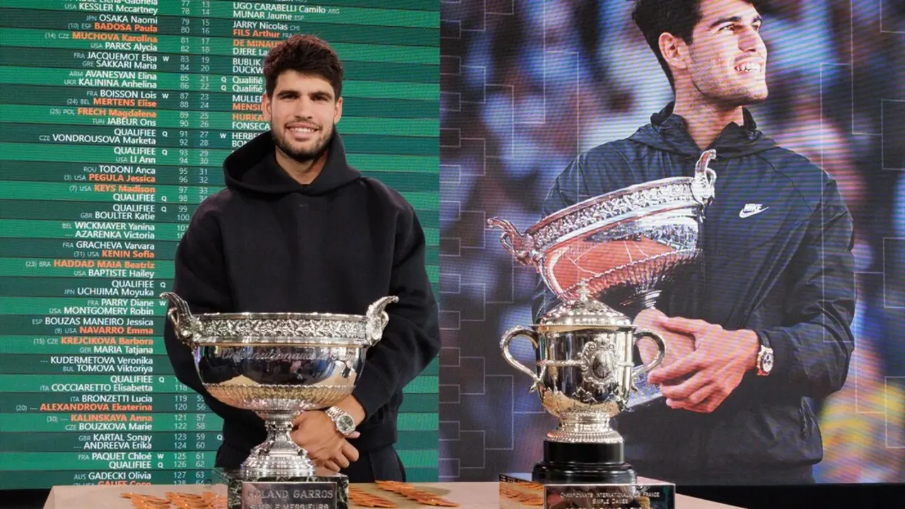 El murciano durante el sorteo de Roland Garros. / EP