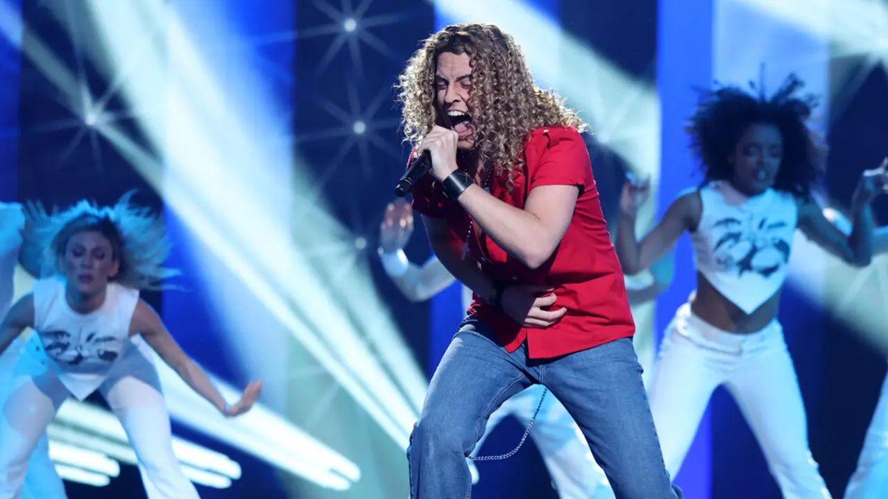 Mikel Herzog en su actuaci&oacute;n en la gala. / Tu Cara Me Suena