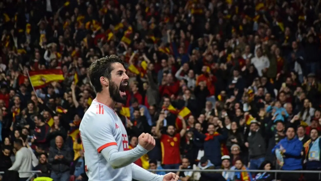 Isco con Espa&ntilde;a en un partido frente a Argentina en 2018. / EP