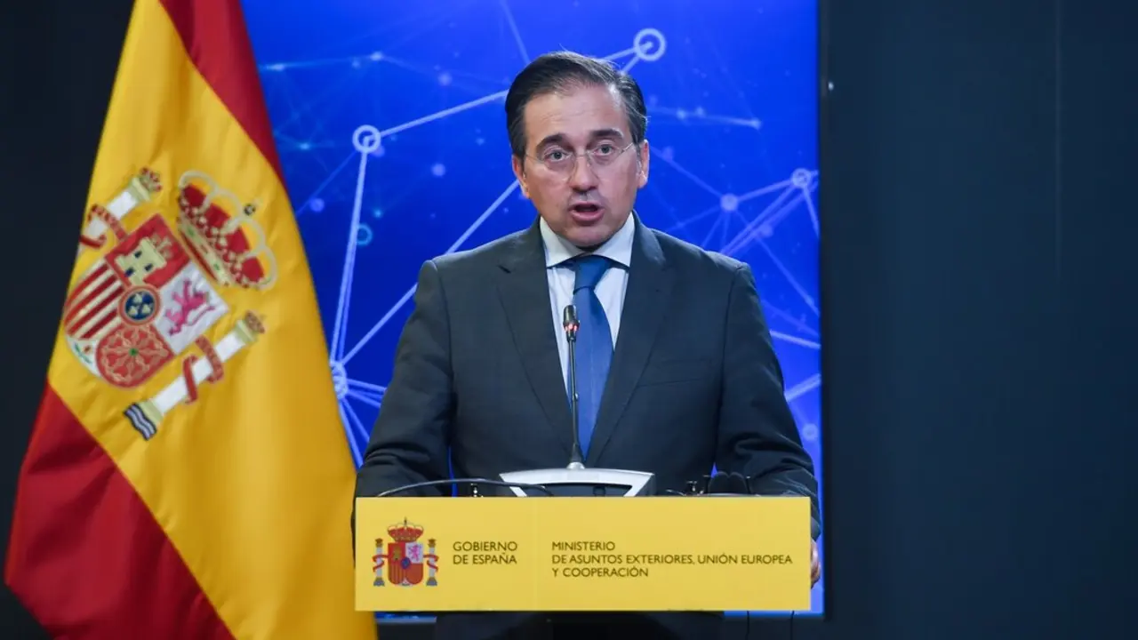 El ministro de Asuntos Exteriores, Uni&oacute;n Europea y Cooperaci&oacute;n, Jos&eacute; Manuel Albares. / Gustavo Valiente