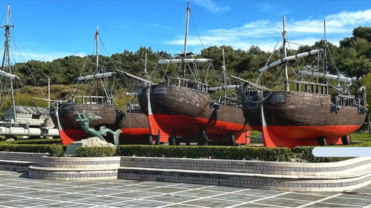 Los galeones de Vital Alsar en Santander. / A.E.