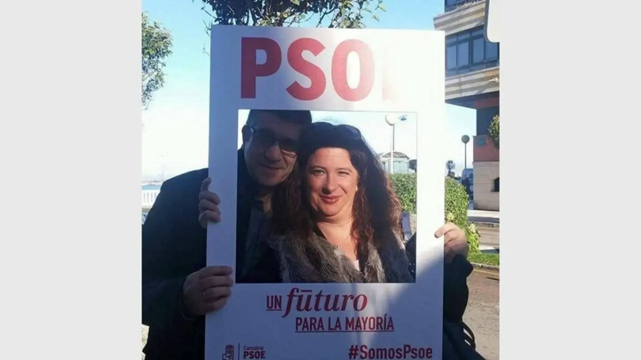 Patxi L&oacute;pez y Leire D&iacute;ez.