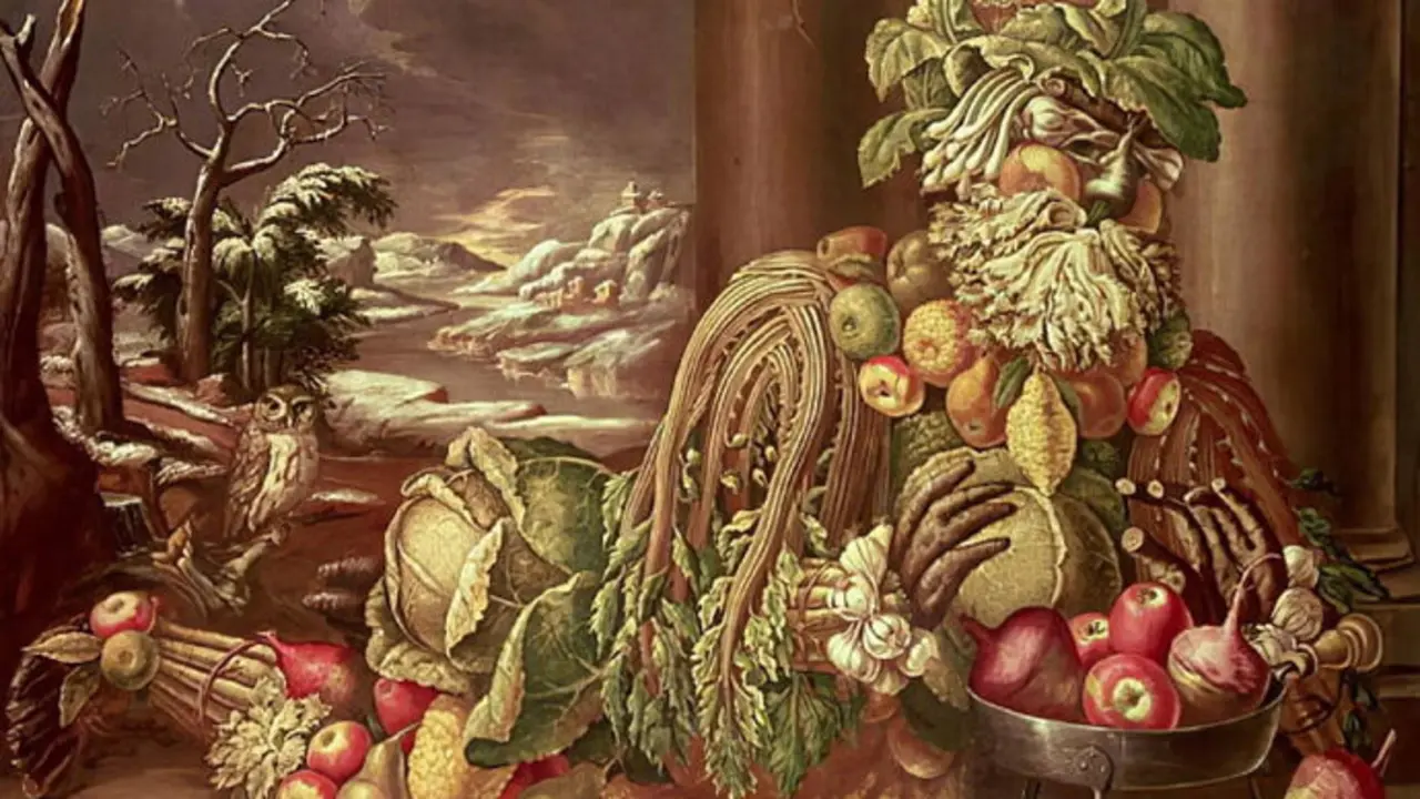 Obra del artista italiano, Giuseppe Archimboldo. / x