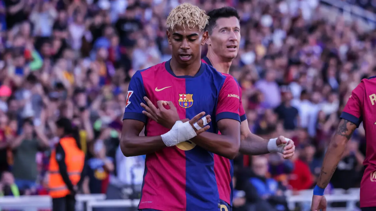 El delantero del FC Barcelona, Lamine Yamal. / EP