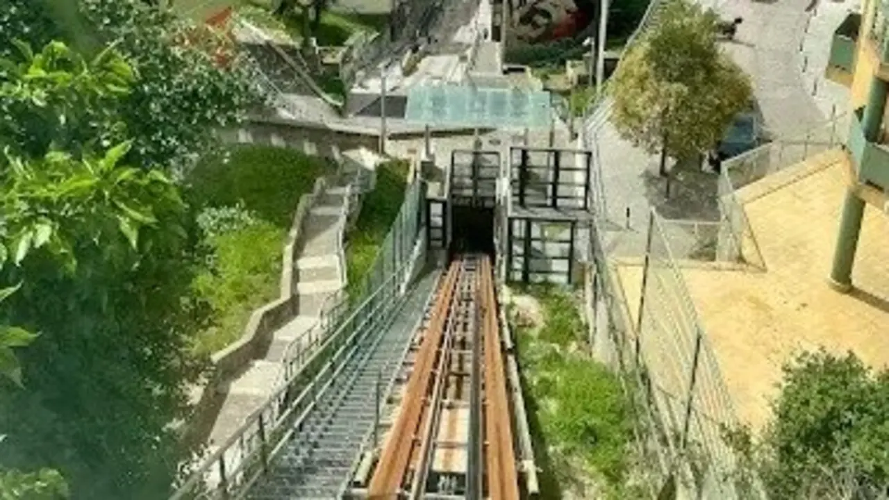 Vista desde arriba del funicular. / A.E