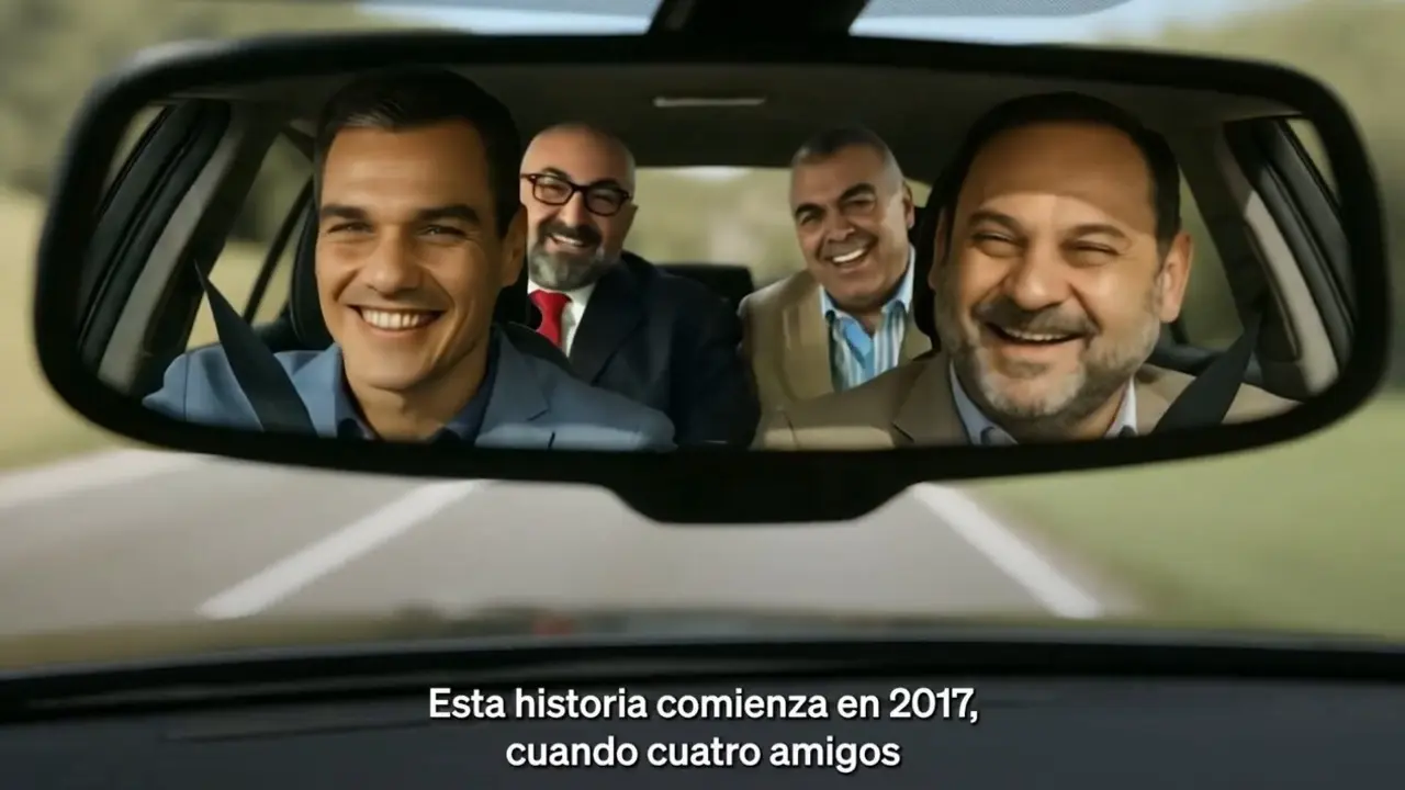 V&iacute;deo subido por el PP a redes sociales hecho con inteligencia artificial. / X