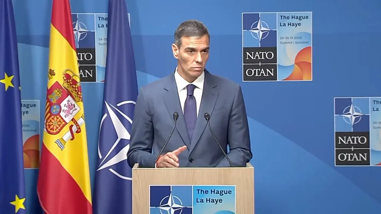 Pedro S&aacute;nchez interviene ante los medios de comunicaci&oacute;n. / X