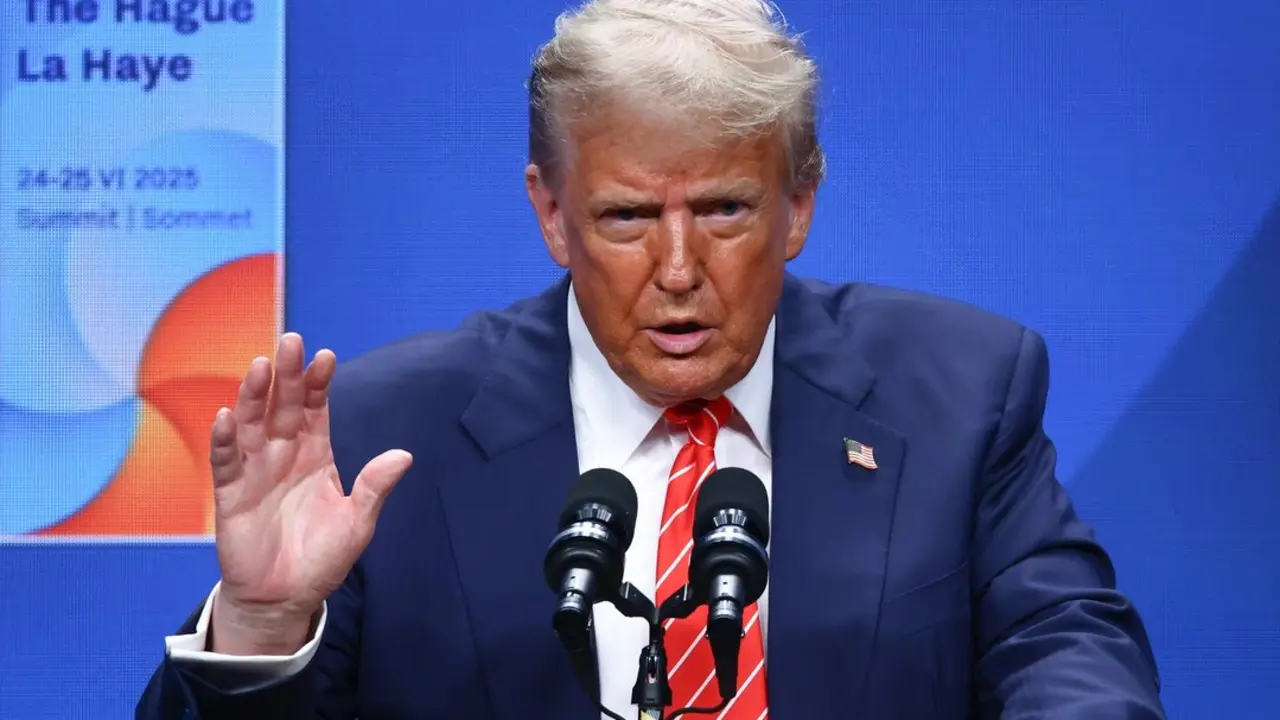 El presidente de EE.UU., Donald Trump, tras la cumbre de la OTAN. / Beata Zawrzel