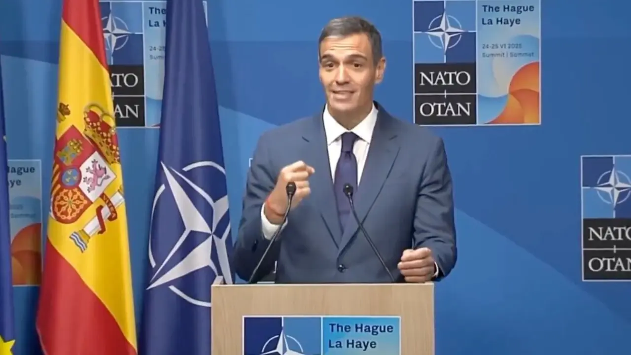 Pedro S&aacute;nchez tras la cumbre de la OTAN. / X