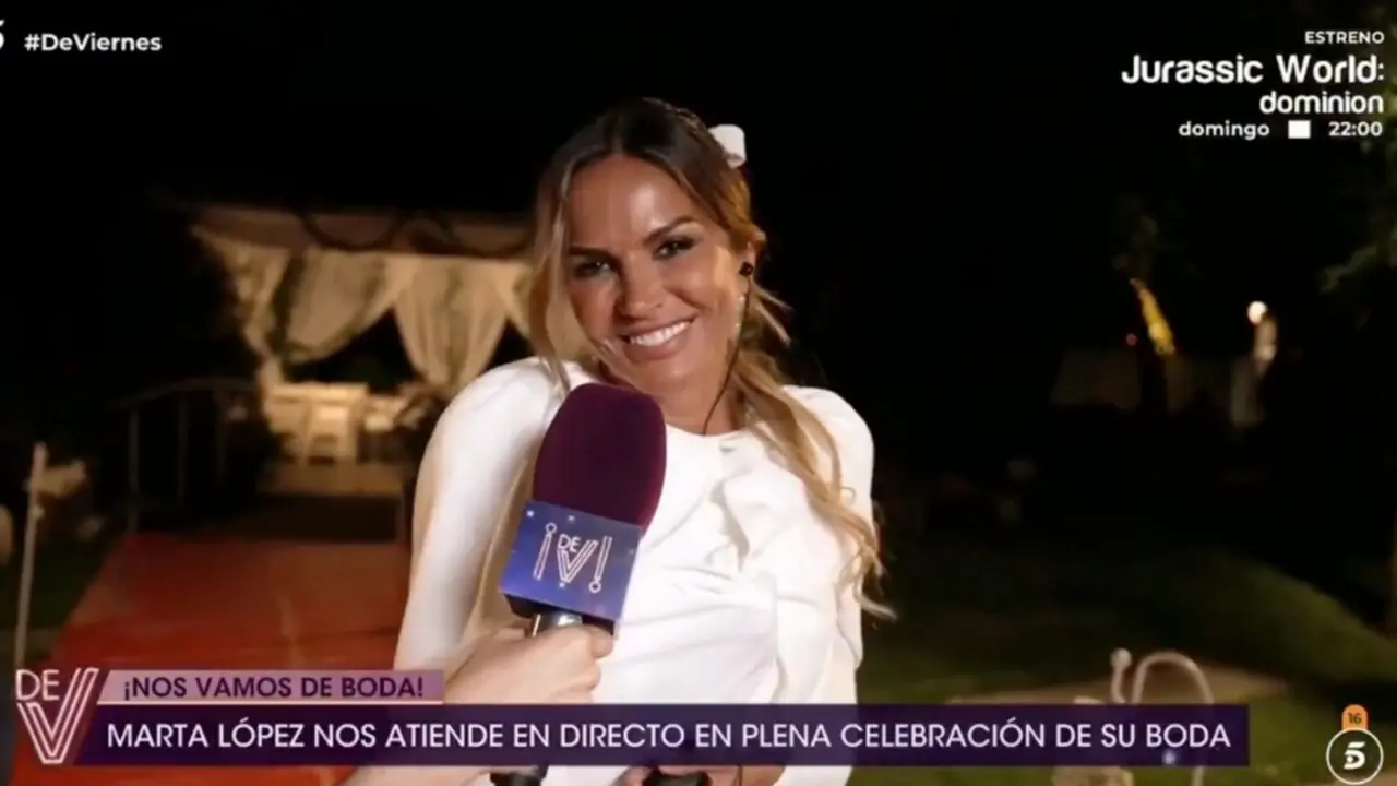 Marta L&oacute;pez durante un directo en De Viernes. / X