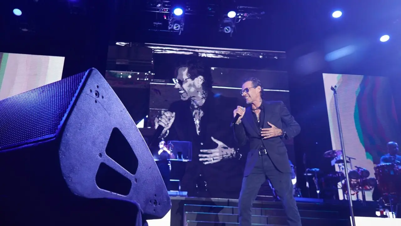 El cantante Marc Anthony durante un concierto. / Eduardo Sanz
