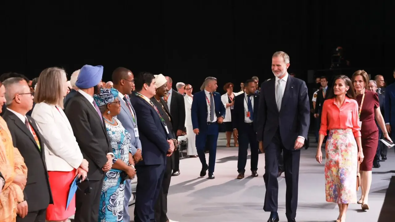 Los reyes Felipe VI y Letizia, en la cumbre de la ONU. / Casa Real
