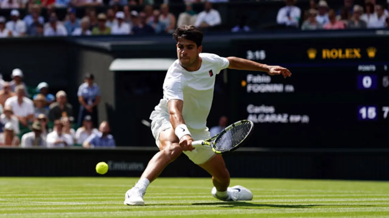 El tenista murciano Carlos Alcaraz en Wimbledon. / ep