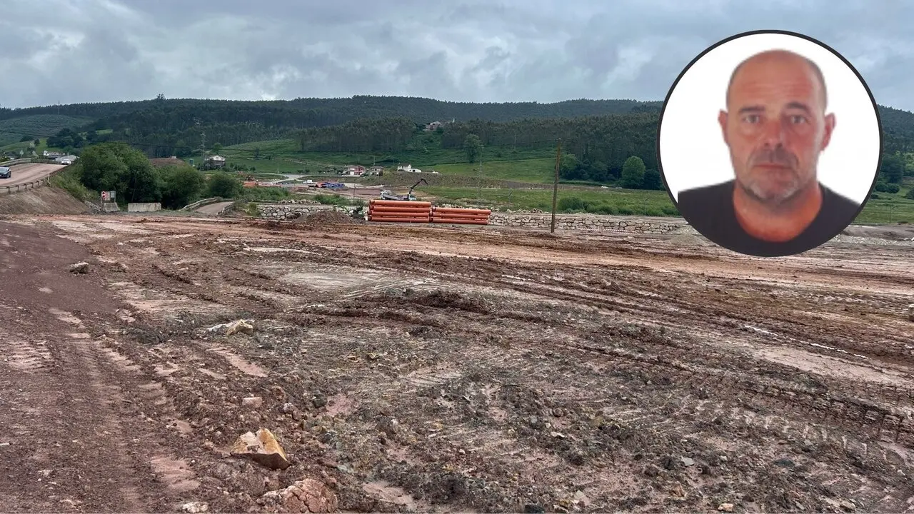 Un tramo de las obras de La Pasiega y 'Gel&iacute;n', el trabajador fallecido. / A.E.