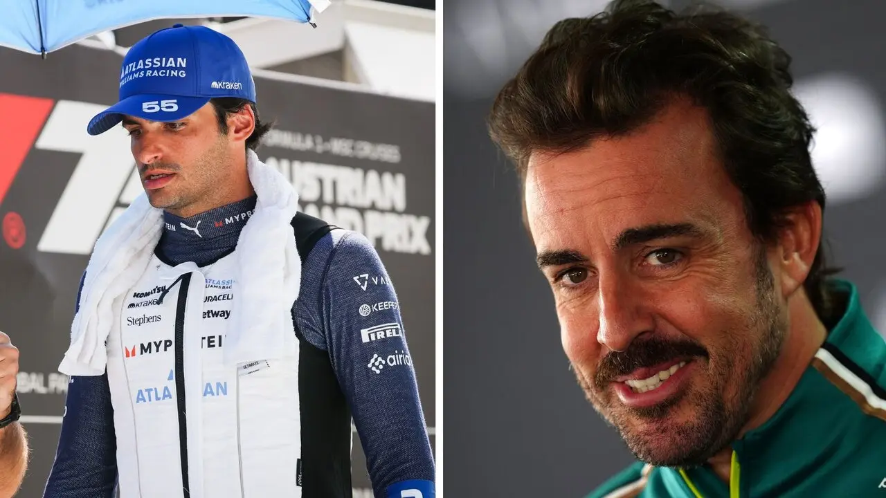 Los pilotos espa&ntilde;oles, Carlos Sainz (dcha) y Fernando Alonso (izq). / EP