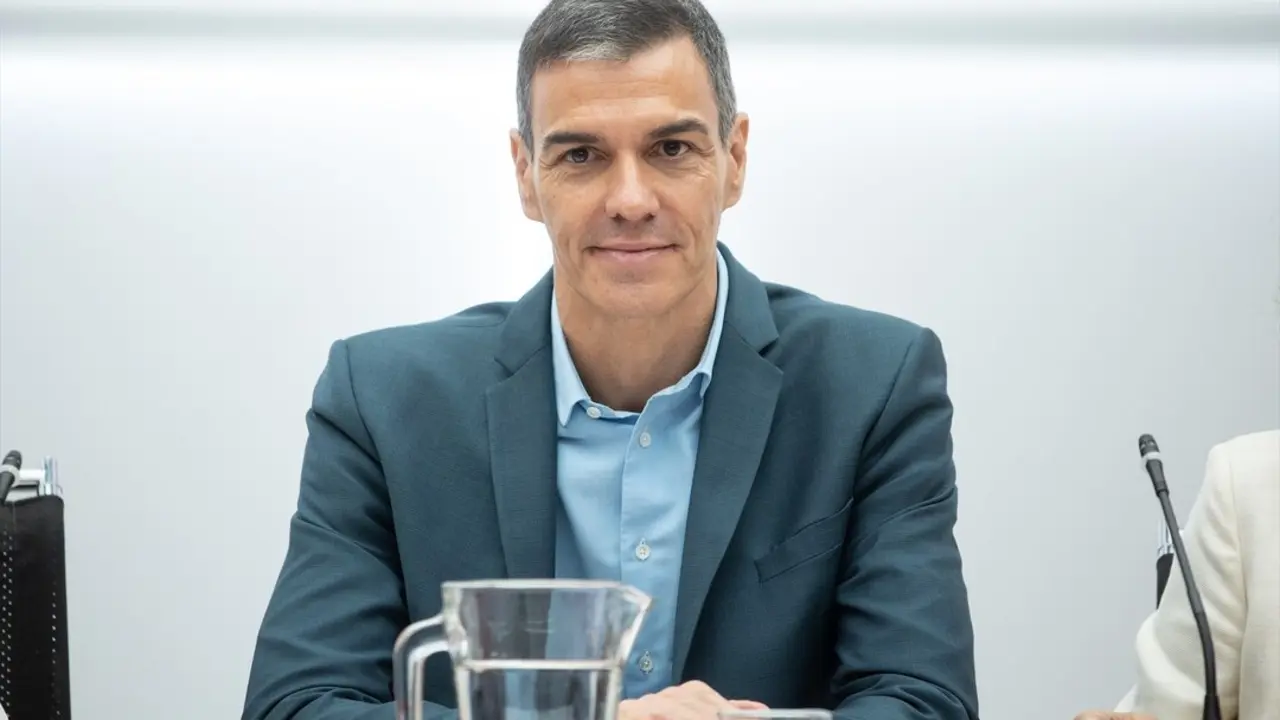 El presidente del Gobierno, Pedro S&aacute;nchez, preside la reuni&oacute;n de la Comisi&oacute;n Ejecutiva Federal en la sede de Ferraz. / Alejandro Mart&iacute;nez V&eacute;lez
