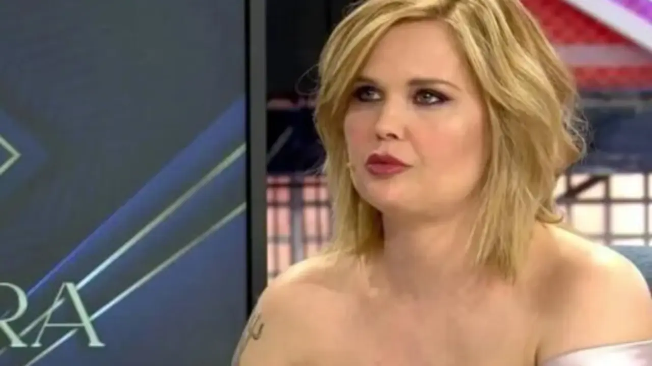 Miriam S&aacute;nchez durante una entrevista en Telecinco. / Mediaset