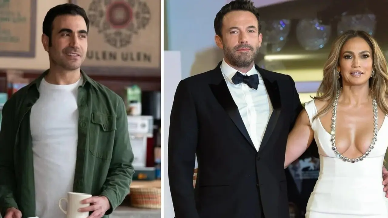 Brett Goldstein, el nuevo novio de Jennifer L&oacute;pez (izq) y Ben Affleck y Jennifer L&oacute;pez en un evento cuando eran pareja (dcha). / EP