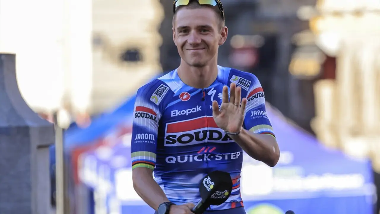Evenepoel, del Soudal Quick-Step, durante el Tour de Francia 2025. / Stefano Cavasino
