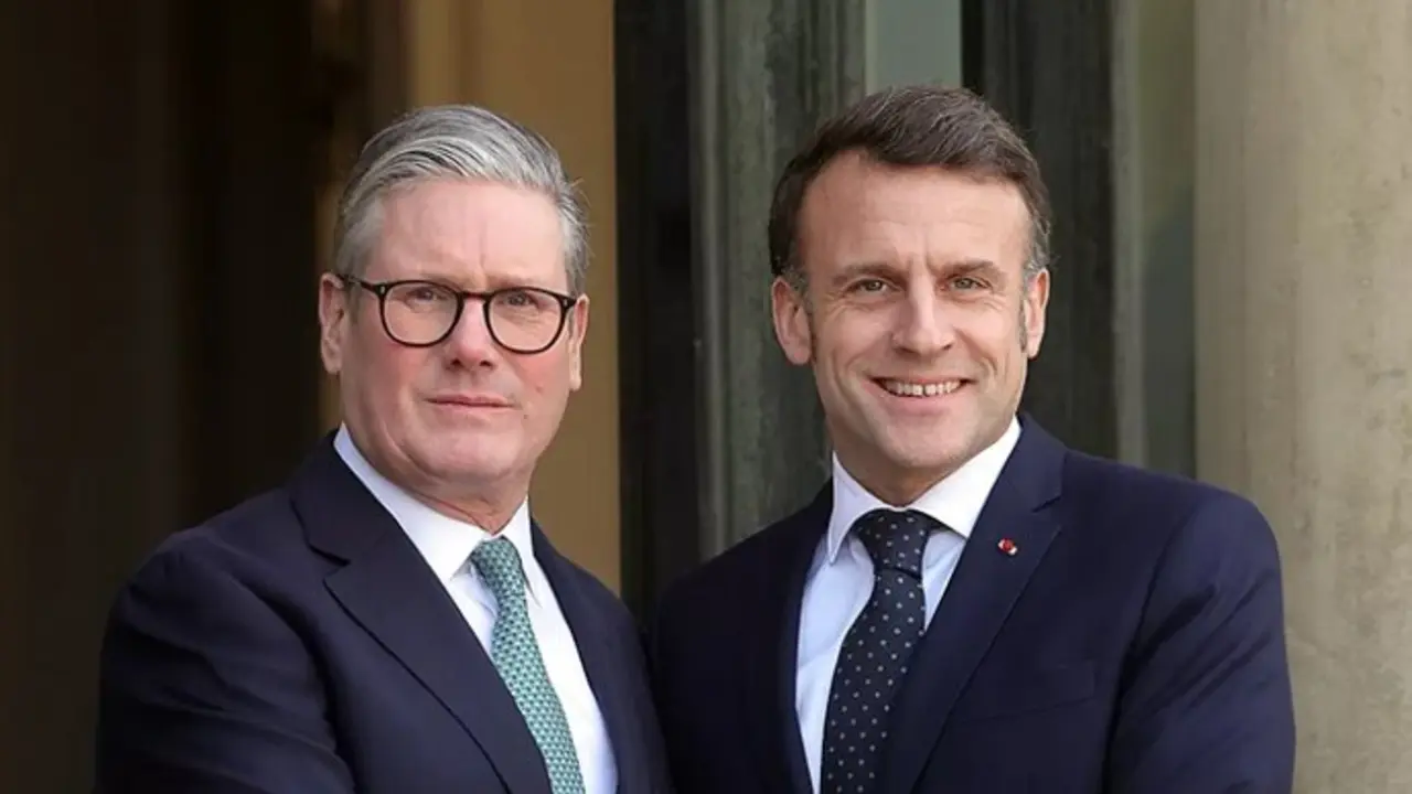 Keit Starmer y Emmanuel Macron. / x