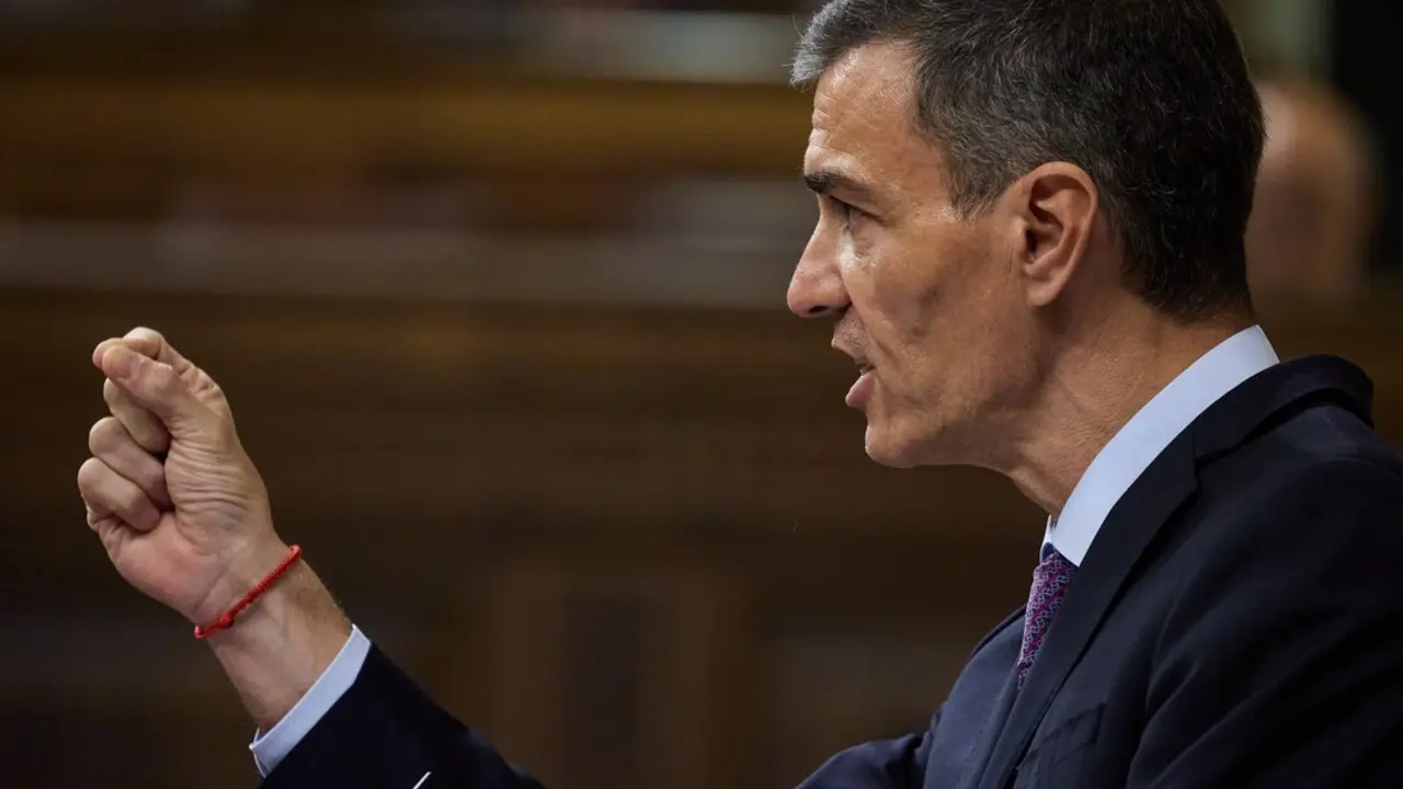 El presidente del Gobierno, Pedro S&aacute;nchez, durante un pleno extraordinario, en el Congreso de los Diputados. / Jes&uacute;s Hell&iacute;n