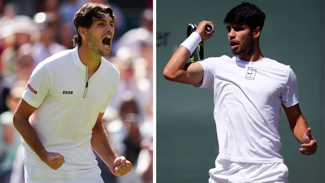 Fritz (izq) y Alcaraz (dcha), se enfrentan a una semifinal re&ntilde;ida, con ambos con buenas sensaciones. / EP