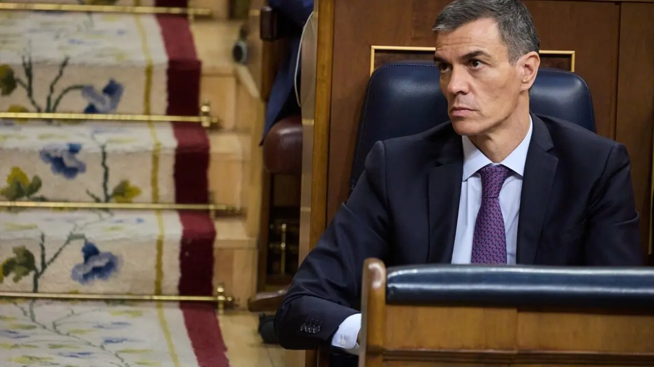 El presidente del Gobierno, Pedro S&aacute;nchez, durante un pleno extraordinario, en el Congreso de los Diputados. / Jes&uacute;s Hell&iacute;n
