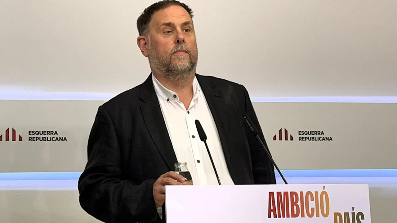 Junqueras durante una rueda de prensa. / EP